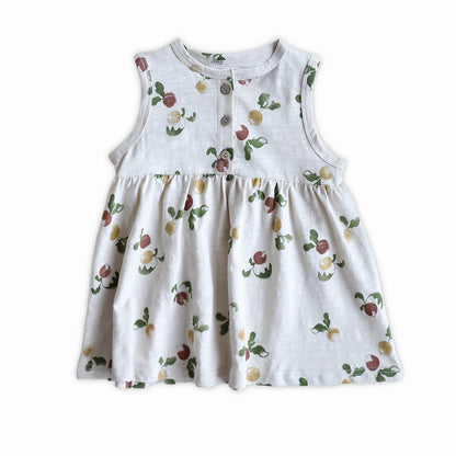 Girls Slub Cotton Sleeveless Dress