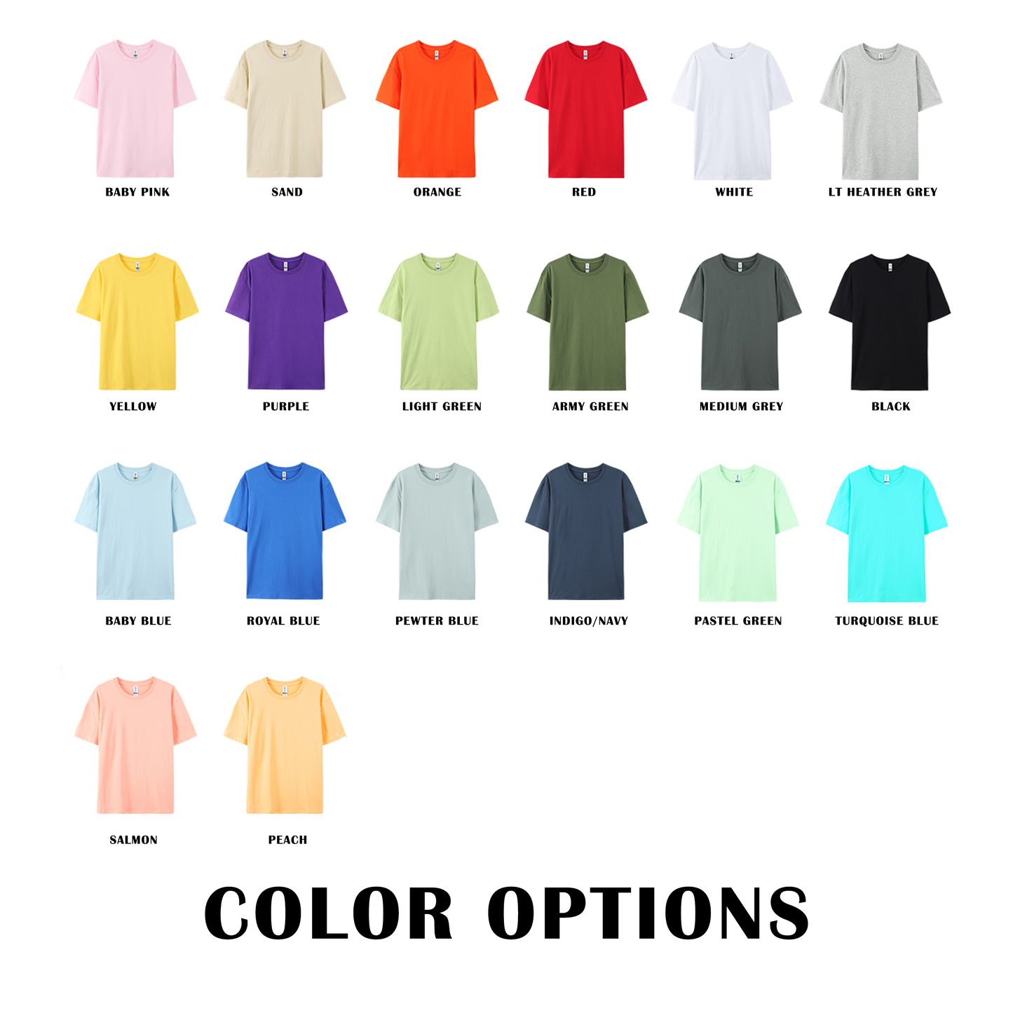 Wholesale Custom T-shirts-Unisex/180 GSM