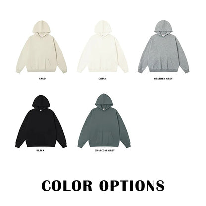 Wholesale Custom Fleece Pique Hoodies / 460 GSM