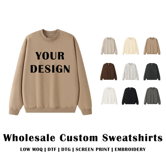 Wholesale Custom Oversized Fleece Sweatshirt / 350 GSM