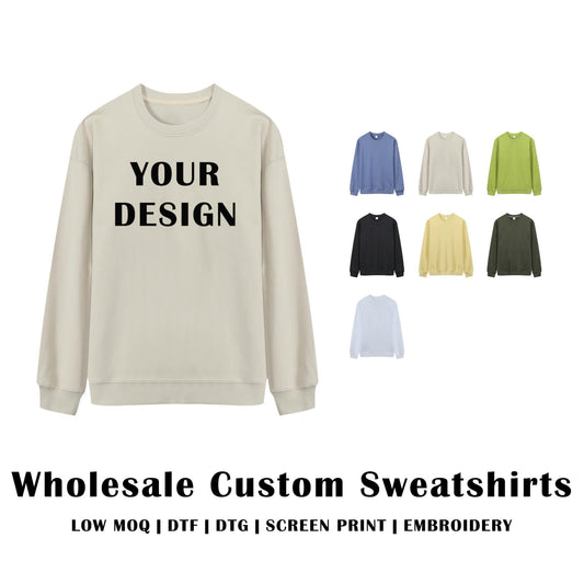 Wholesale Custom Drop Shoulder Sweatshirt/260 GSM