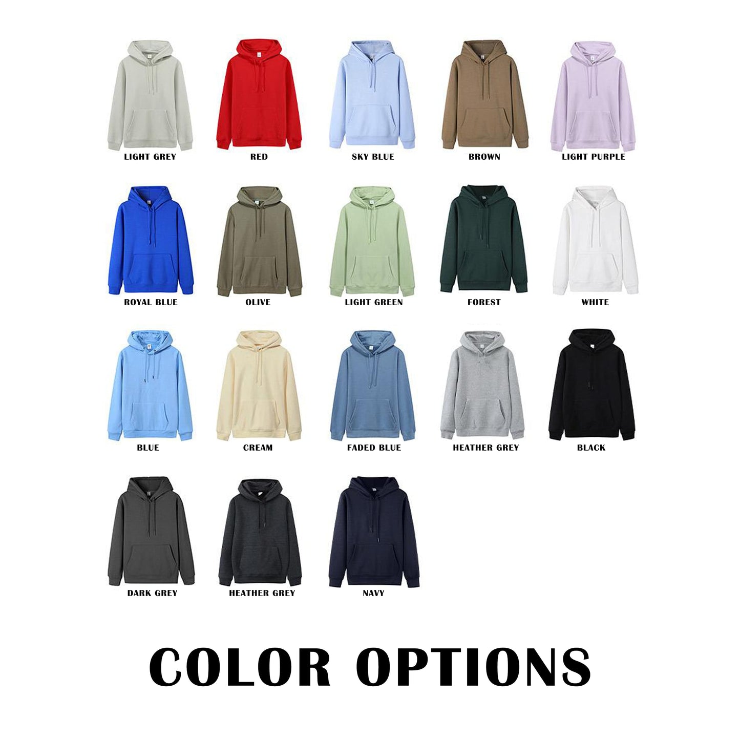 Wholesale Custom Fleece Hoodies / 430 GSM