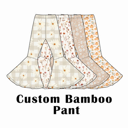 Custom Bamboo Viscose Bell Bottoms 4 Patterns Bundle (25 x 4=100 Pieces)