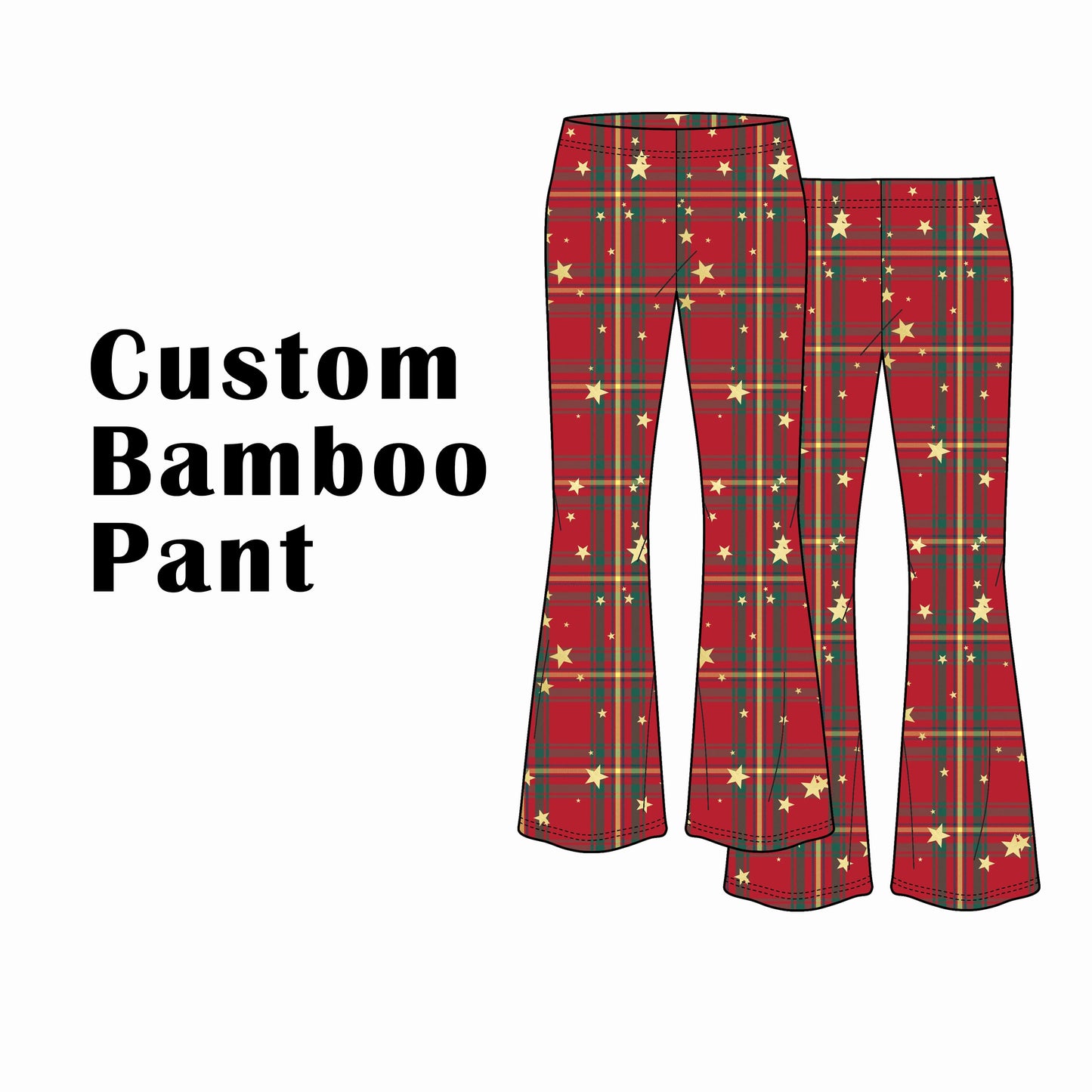 Custom Bamboo Viscose Flare Bottoms