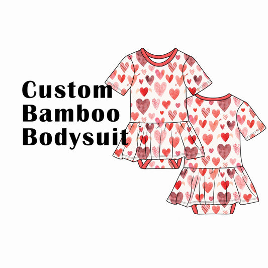 Custom Bamboo Viscose Baby Skirted Bodysuit