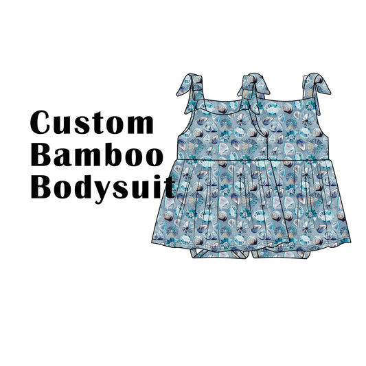 Custom Bamboo Viscose Baby Skirted Bodysuit