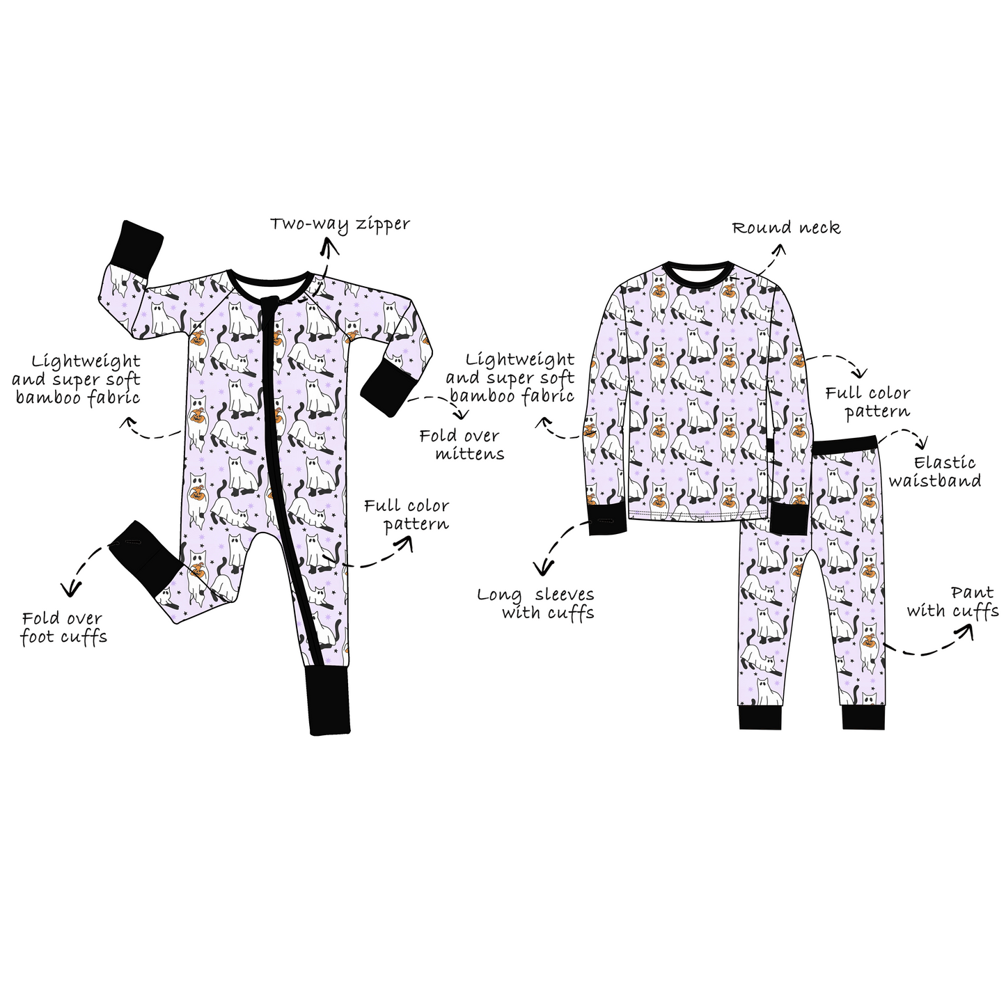 Custom Bamboo Viscose Baby Zippy Romper + Toddler Long Two Piece Set, 20+20=40 pieces in total, perfect bundle for a startup